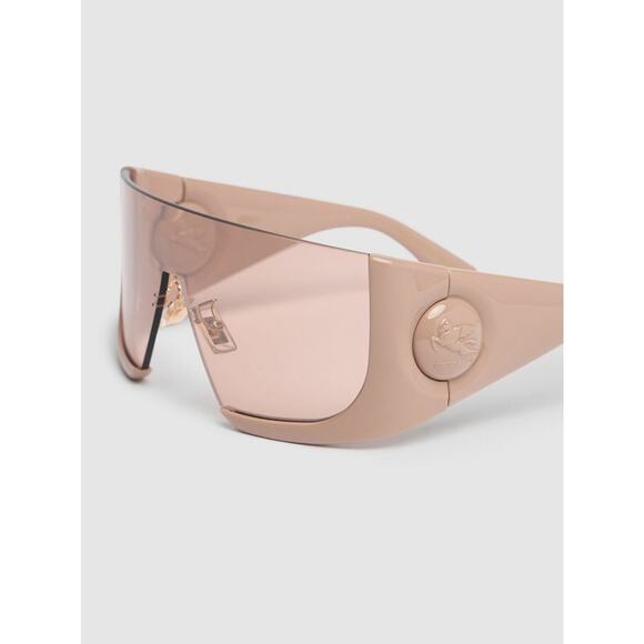 New Etro ETROMACARON 0FWM2S Shield Sunglasses in Beige Authentic main image 4